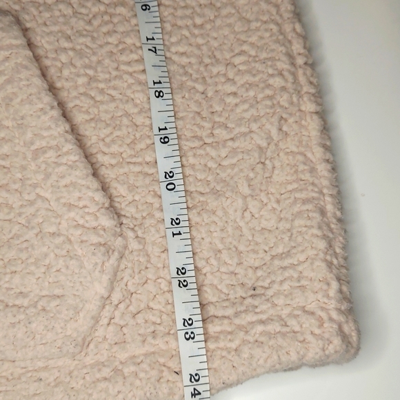 VS VICTORIAS SECRET PINK SHERPA QUARTER ZIP SWEATER JACKET TOP XS - Picture 13 of 13
